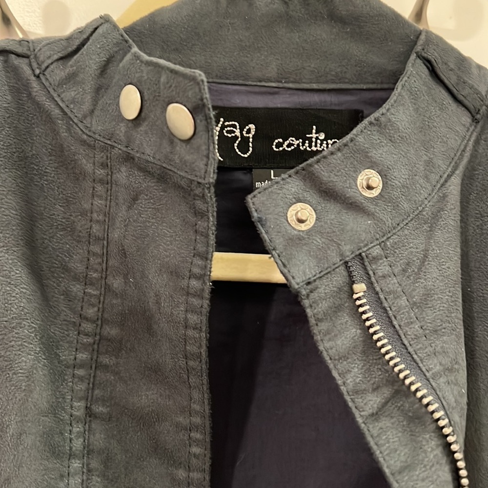 Faux Suede Moto Jacket - Picture 2 of 7